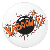 ポップアートの喜劇的なスタイルKaBoom! セラミックノブ (正面)