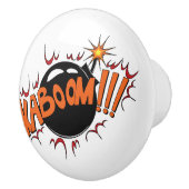 ポップアートの喜劇的なスタイルKaBoom! セラミックノブ (右)
