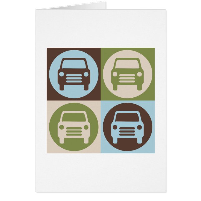 ポップアートの固定車 (正面)