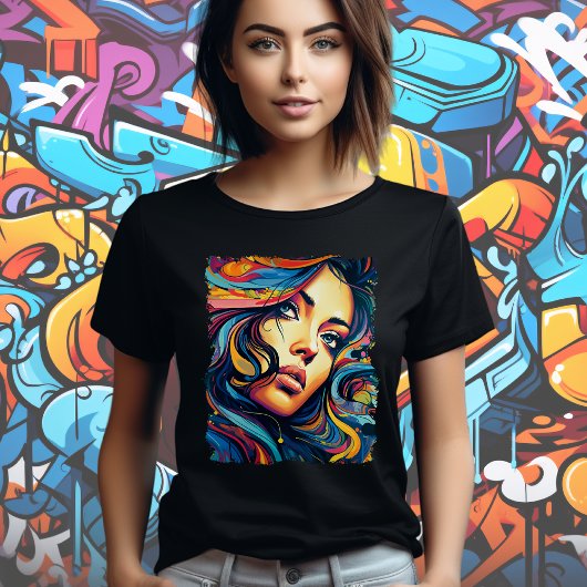 ポップアートの女性 Tシャツ