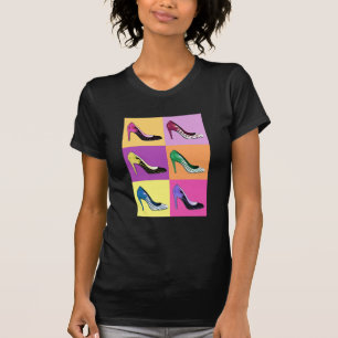ポップアートの小剣のポンプ/ハイヒール Tシャツ