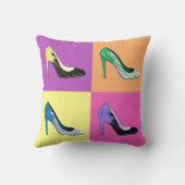 ポップアートの小剣はポンプでくみましたり/靴/ハイヒール クッション (裏面)