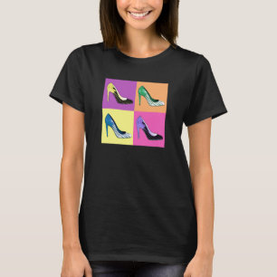 ポップアートの小剣はポンプでくみましたり/靴/ハイヒール Tシャツ
