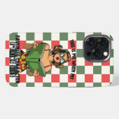 ポップアートの本の虫 クリスマス iPhoneケース (裏面横)
