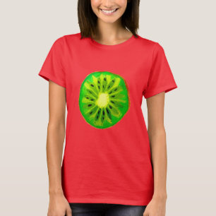 ポップアートの柑橘類のライムのフルーツのオリジナルの水彩画 Tシャツ