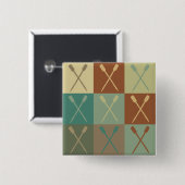 ポップアートの漕艇 缶バッジ (正面&裏面)