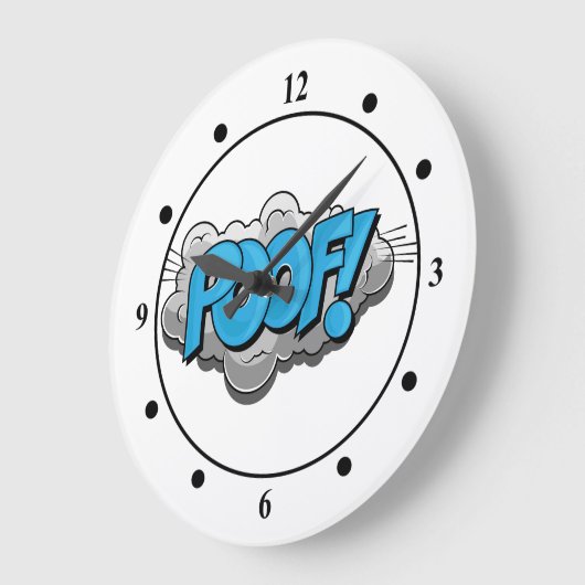 ポップアートの漫画のホモ! ラージ壁時計 (傾斜)