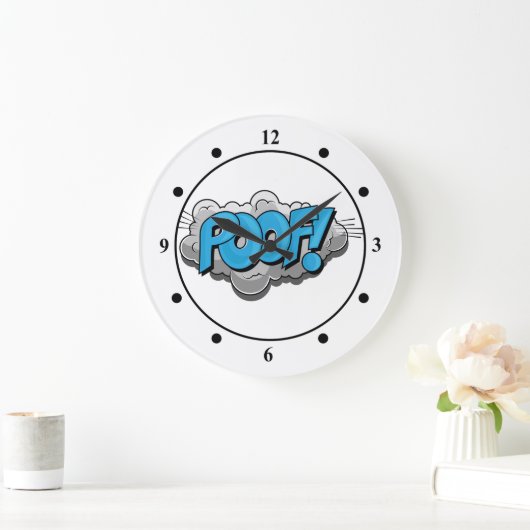 ポップアートの漫画のホモ! ラージ壁時計 (ホーム)