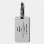 ポップアートの漫画Bam! ラゲッジタグ (裏面縦)