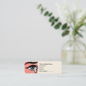 ポップアートの目 スキニー名刺 (スタンド正面)