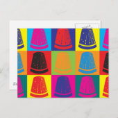 ポップアートの縫物 ポストカード (正面/裏面)