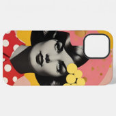 ポップアートの肖像画フォンケース iPhoneケース (裏面横)