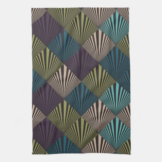 ポップアートの背景 キッチンタオル (縦)