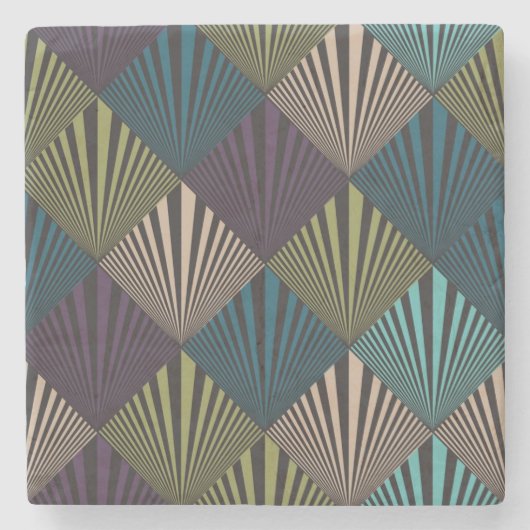 ポップアートの背景 ストーンコースター (正面)