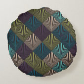 ポップアートの背景 ラウンドクッション (裏面)