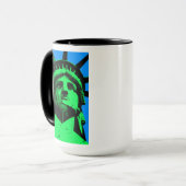 ポップアートの自由の女神 マグカップ (正面左)