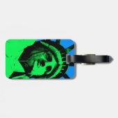 ポップアートの自由の女神 ラゲッジタグ (裏面横)