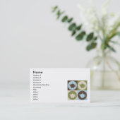 ポップアートの茶 名刺 (スタンド正面)