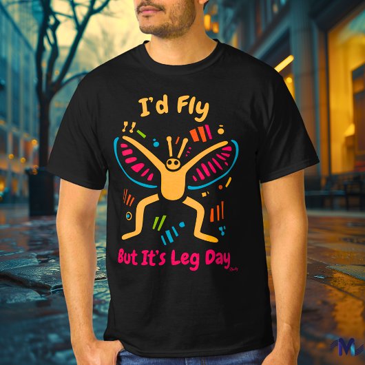 ポップアートの蝶々ジムTシャツ Tシャツ