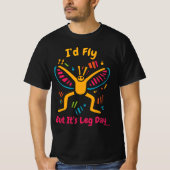 ポップアートの蝶々ジムTシャツ Tシャツ (正面)