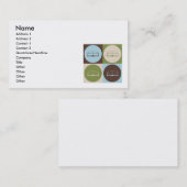 ポップアートの調査 名刺 (正面/裏面)