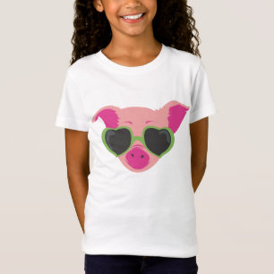 ポップアートの豚のようなワイシャツ Tシャツ