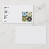 ポップアートの遺伝学 名刺 (正面/裏面)