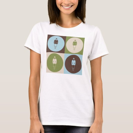 ポップアートの飛行 Tシャツ (正面)