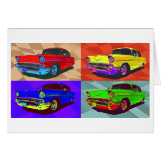 ポップアートのChevy Belairのイラストレーション