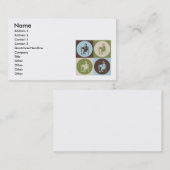 ポップアートのStenography 名刺 (正面/裏面)