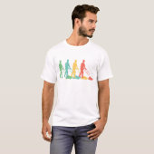 ポップアートを刈るレトロの芝生 Tシャツ (正面フル)