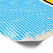 ポップアートイラストのニューヨーク市地図 ポスター (コーナー)