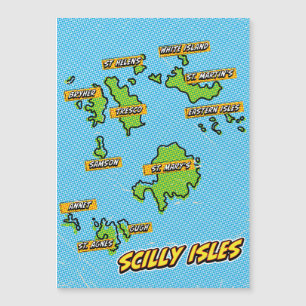 ポップアートイラストシリー諸島地図