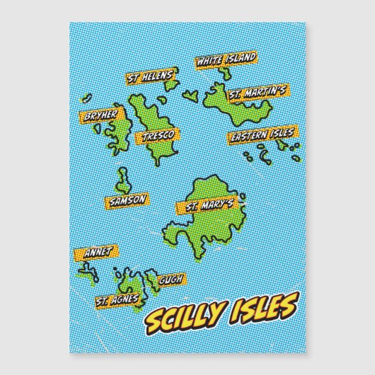 ポップアートイラストシリー諸島地図 (正面)