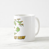ポップアートイラストシリー諸島地図 コーヒーマグカップ (正面右)