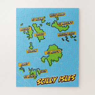 ポップアートイラストシリー諸島地図 ジグソーパズル