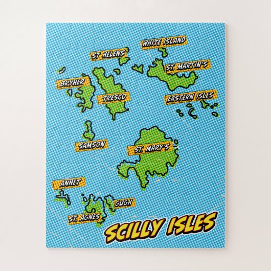 ポップアートイラストシリー諸島地図 ジグソーパズル (縦)