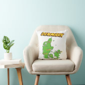 ポップアートイラストデンマーク地図 クッション (椅子)