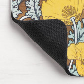 ポップアートイラストレーション花柄 マウスパッド (コーナー)