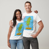 ポップアートイラスト台湾地図 Tシャツ (ユニセックス)