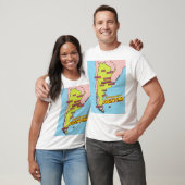 ポップアートイラスト アルゼンチン Tシャツ (ユニセックス)