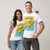ポップアートイラスト 南アフリカ共和国 Tシャツ (ユニセックス)