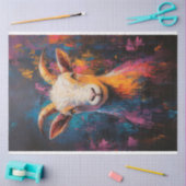 ポップアートオイルペイントスタイルのデコパージュ紙 薄葉紙 (クラフト)