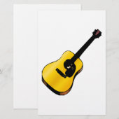 ポップアートギター 便箋 (正面/裏面)