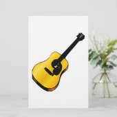 ポップアートギター 便箋 (スタンド正面)