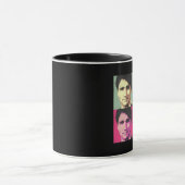 ポップアートジャスティンTrudeau -大型- .png マグカップ (中央)