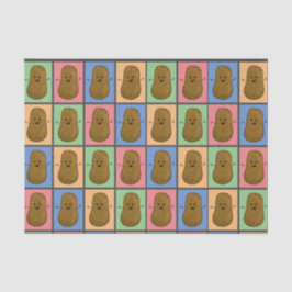 ポップアートスタイルのじゃがいも 薄葉紙