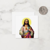 ポップアートスタイルのイエス・キリスト ノートカード (正面/裏面インサイチュ)
