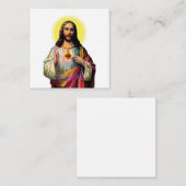ポップアートスタイルのイエス・キリスト ノートカード (正面/裏面)