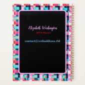 ポップアートスタイルの猫、アートプリント、マキシマリストインテリア プランナー手帳 (裏面)